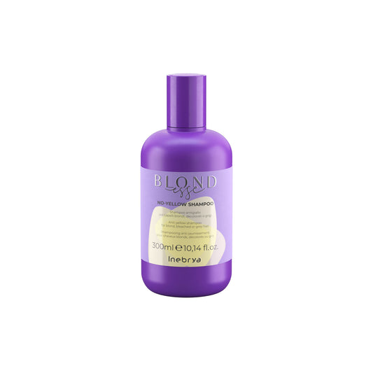 Purple bottle of Blondesse No-Yellow Shampoo for blond, bleached or grey hair, 300ml