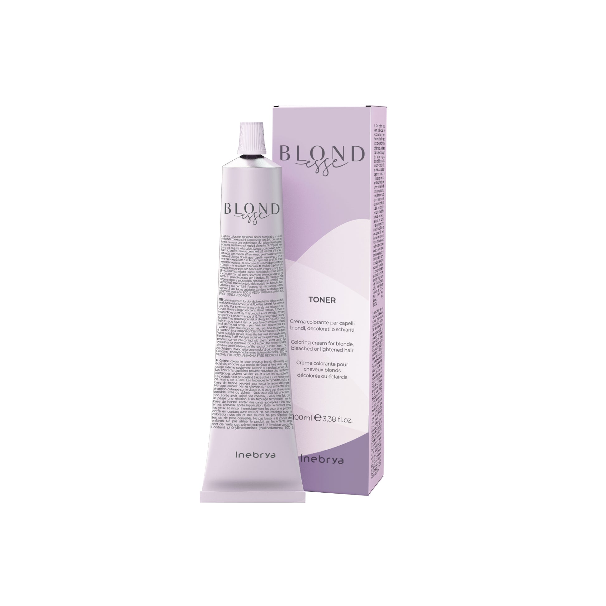 Blondesse toner coloring cream for blonde, bleached or lightened hair by Inebrya