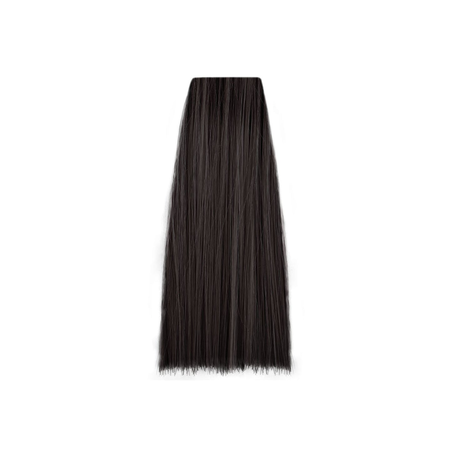 Dark brown hair swatch for professional salon coloring and styling