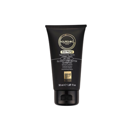 Ever Plump Glossy Hair Botox Shampoo with Hyaluronic Acid & Keratin, 50ml professional treatment
