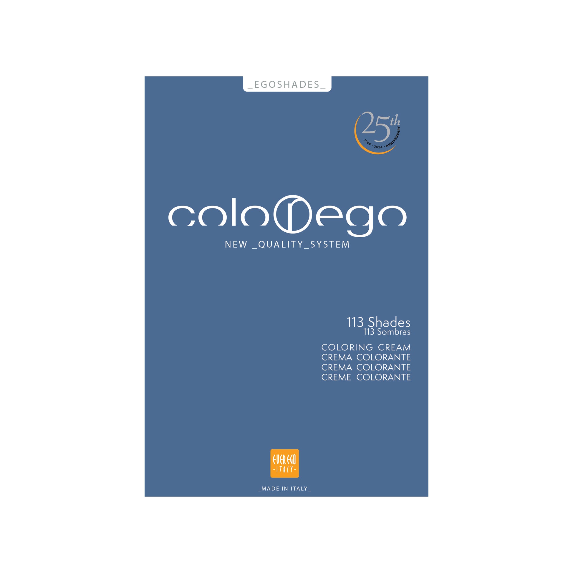 ColoEgo 113 Shades Coloring Cream, 25th Anniversary Edition, Made in Italy