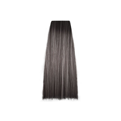 Dark brown to ash gray ombre hair extension for salon beauty styling