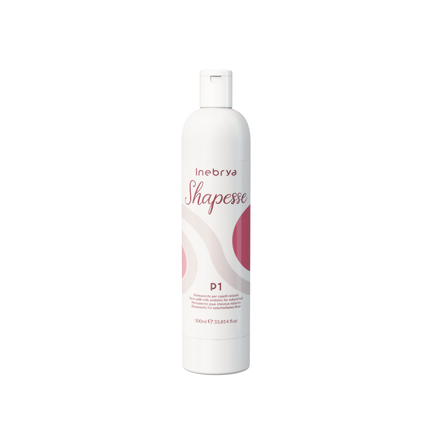 Inebrya Shapess P1 perm with milk proteins for natural hair, 500ml salon hair care product