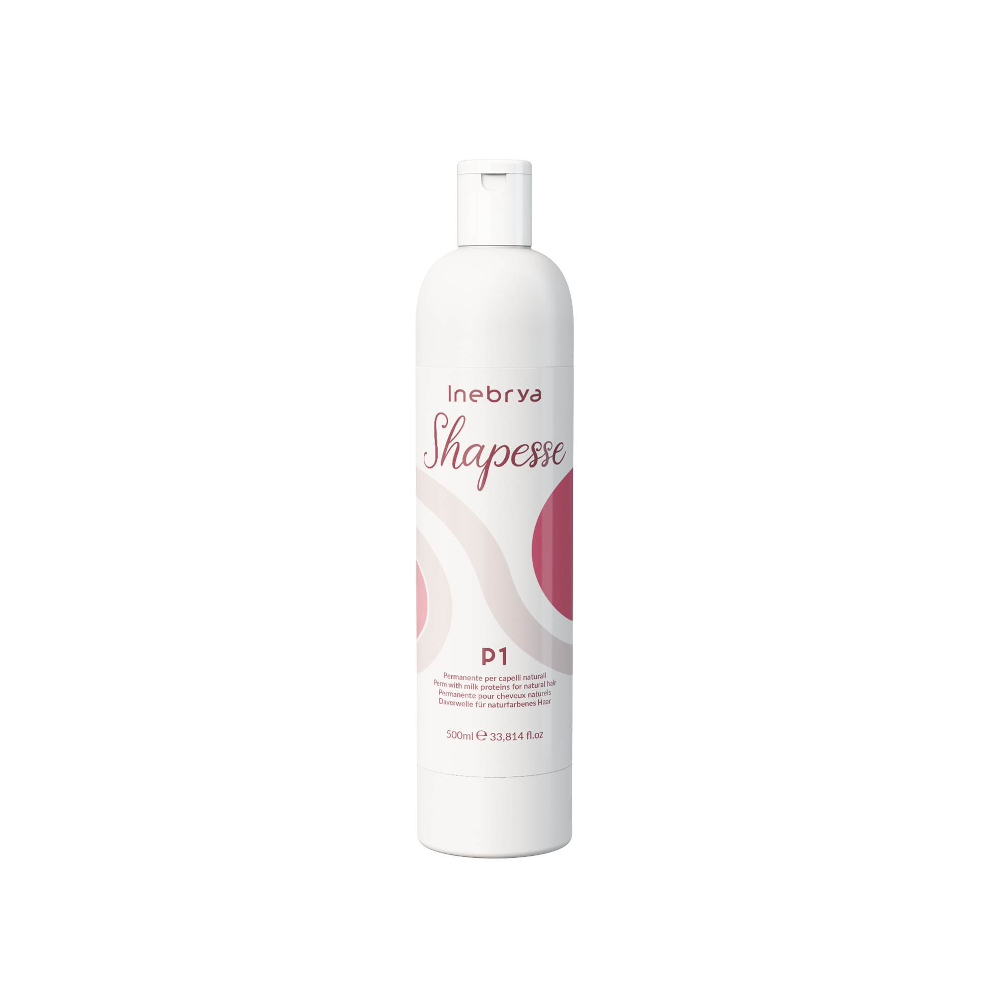 Inebrya Shapess P1 perm with milk proteins for natural hair, 500ml salon hair care product