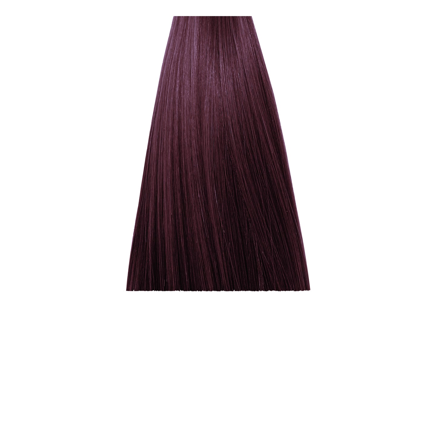 Deep burgundy hair color swatch, rich violet-red tone for salon or at-home dye