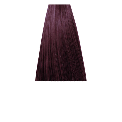 Deep burgundy hair color swatch, rich violet-red tone for salon or at-home dye