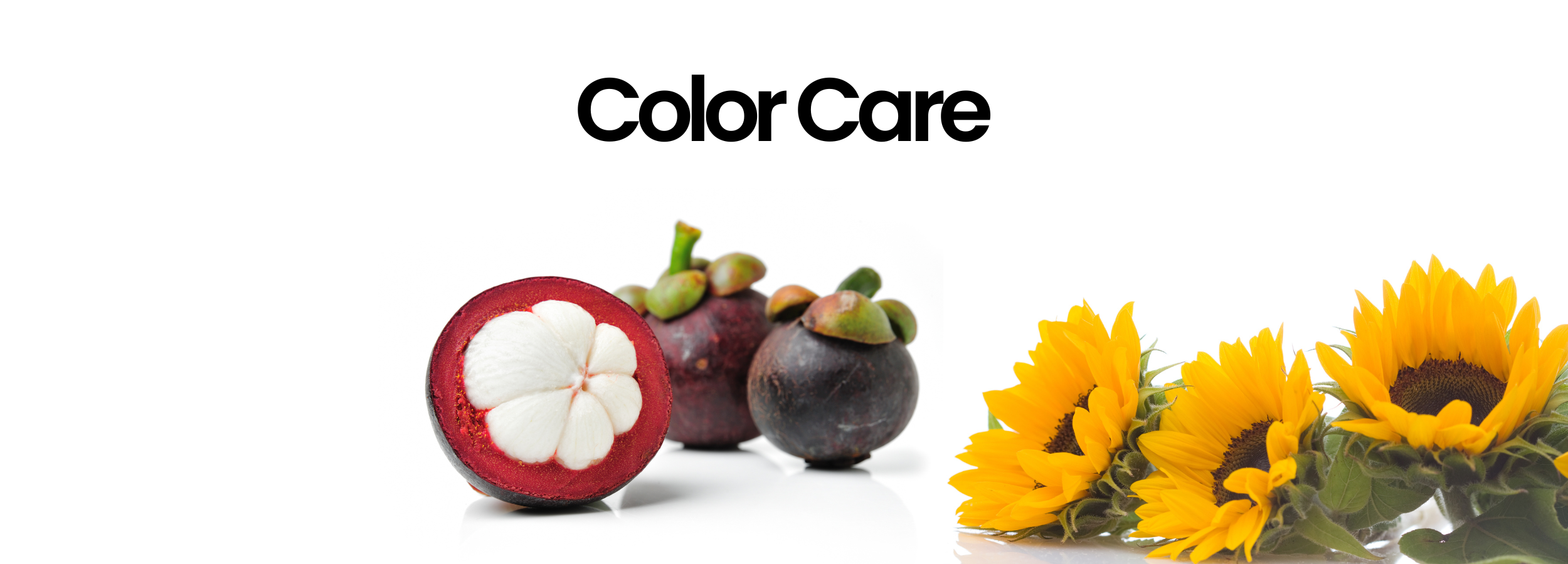 Color Care with mangosteen and sunflowers for vibrant beauty treatments