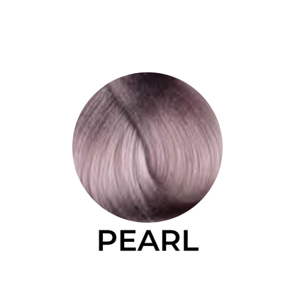 Pearl hair color swatch with soft lavender tones for salon styling