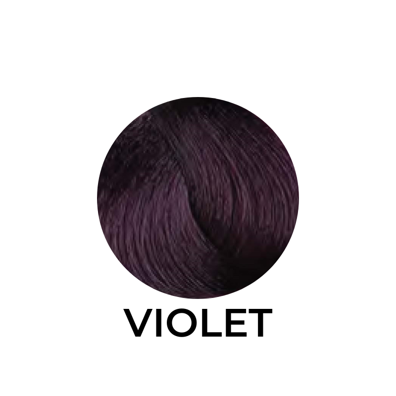 Violet hair color swatch for beauty styling and salon use