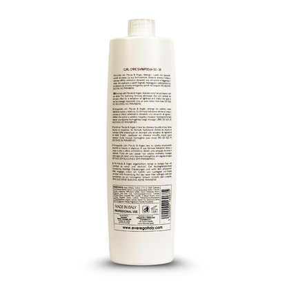 Curl Care Shampoo pH 5.0-5.5 enriched with Manuka & Argan, sulfate-free, paraben-free, made in Italy