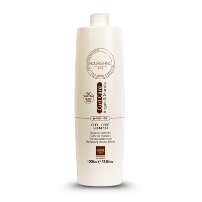 Nourishing SPA Curl Care Shampoo with Argan & Marula, sulfate-free, 1000ml for curly hair