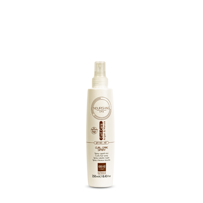 Nourishing SPA Curl Care Spray with Argan & Marula, sulfate-free curly hair treatment for defined, healthy curls