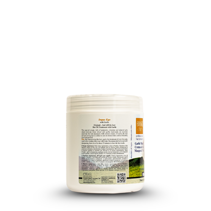 Impac Ego Garlic Hair Mask for treated hair, rich in peptides & vitamins, ideal after bleaching or perming