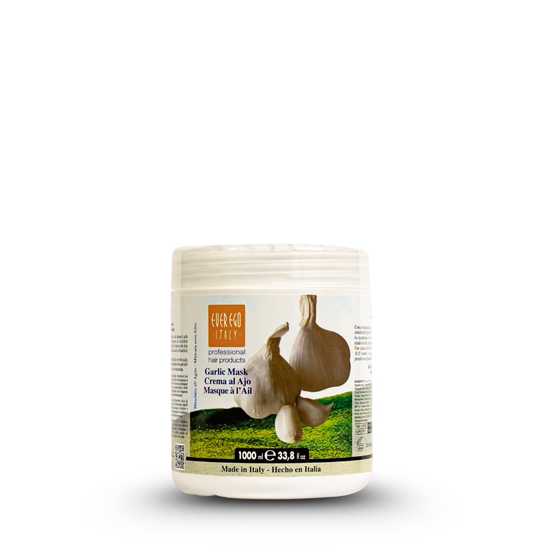 Ever Eco Italy Garlic Hair Mask 1000ml for nourishing scalp care, made in Italy