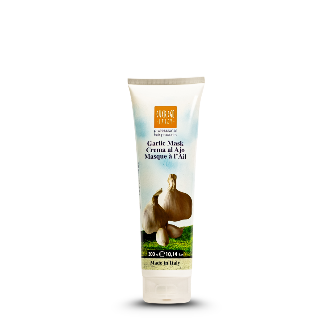 Ever Ego Italy Garlic Hair Mask 300ml, professional treatment for healthy hair, made in Italy