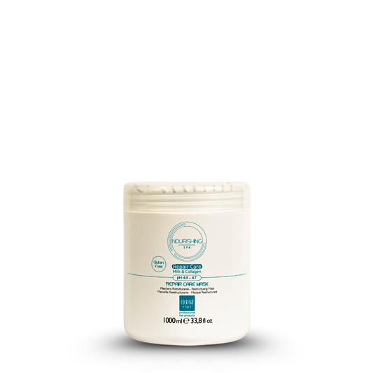 Nourishing SPA Repair Care Mask with Milk & Collagen, 1000ml professional hair treatment for damaged hair