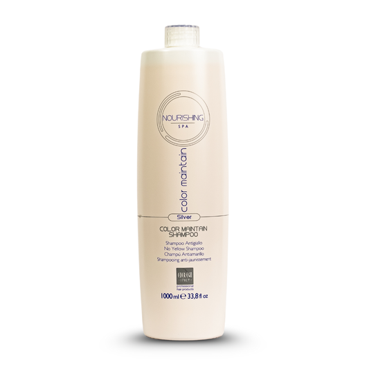 Nourishing SPA Color Maintain Silver Shampoo for blonde and gray hair, 1000ml professional hair care