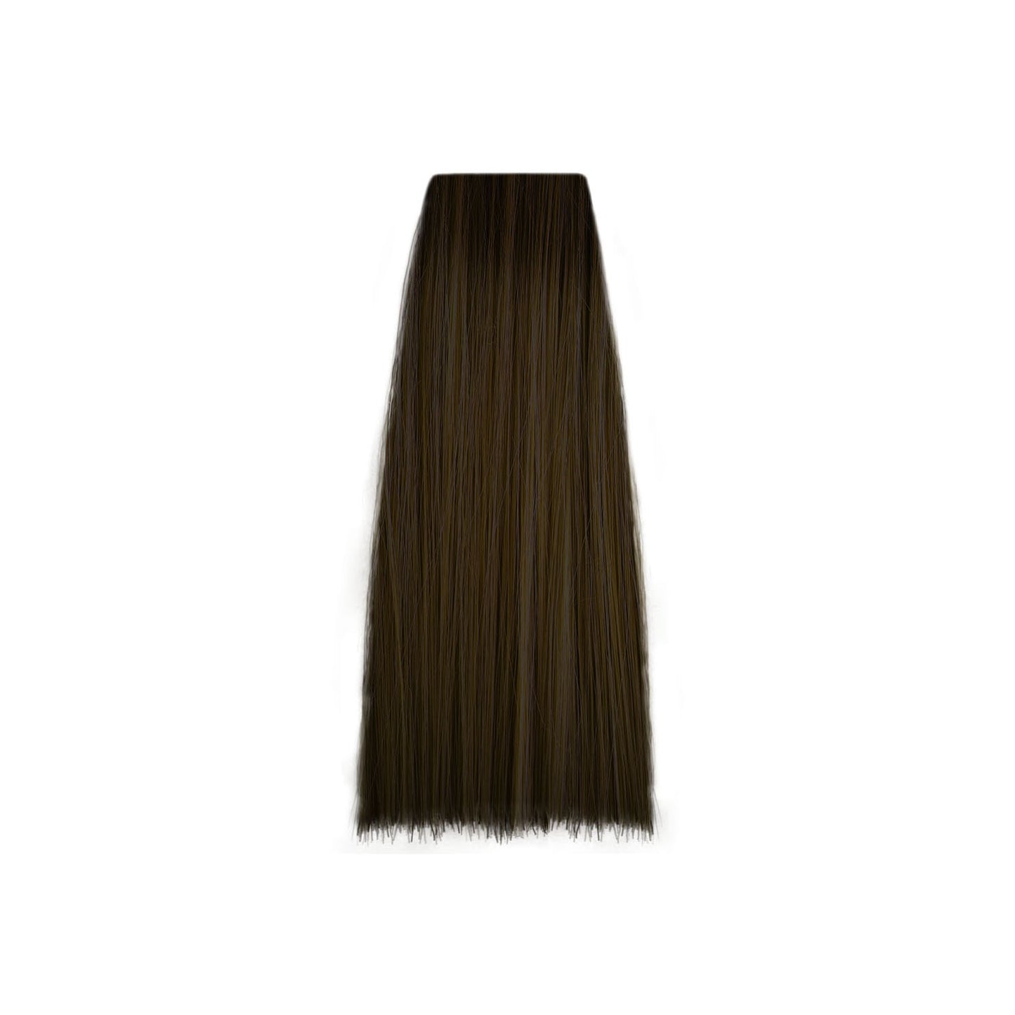 Dark brown hair swatch for salon color matching and beauty styling
