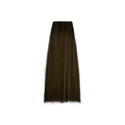 Dark brown hair swatch for salon color matching and beauty styling