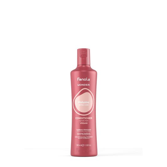 Fanola Wonder Volume Extra Care Conditioner, vegan hair care for softness and brightness, 350ml