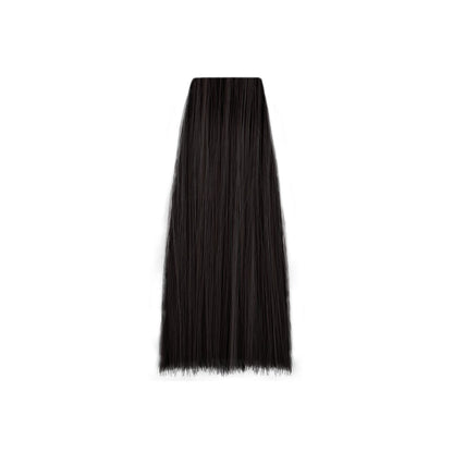 Deep black hair swatch for salon color matching and beauty styling