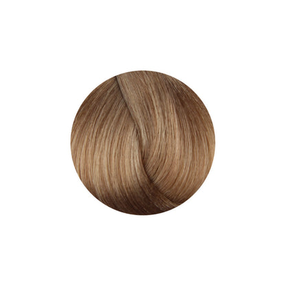 Smooth light brown hair swatch for beauty styling