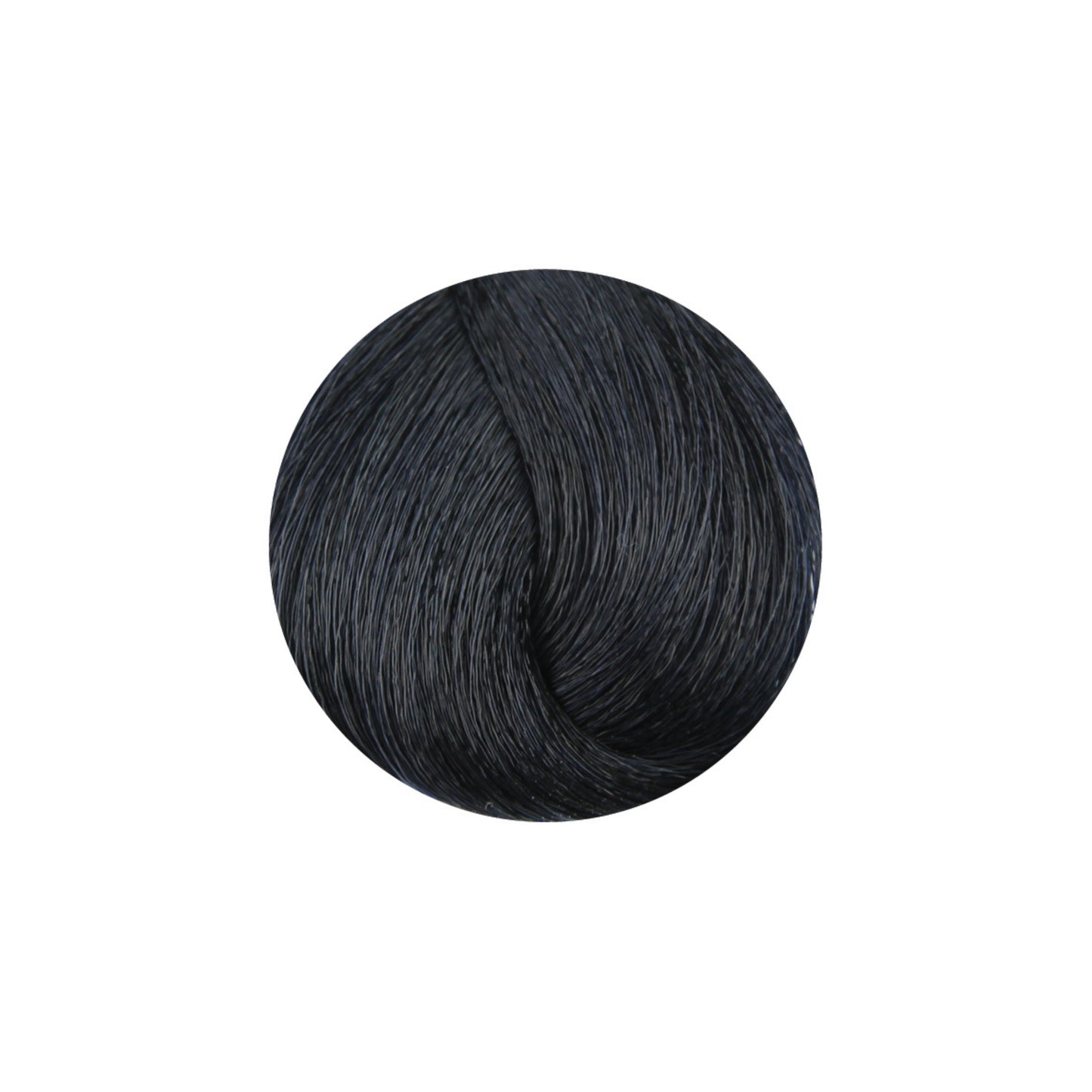 Deep black hair color swatch for salon beauty treatments
