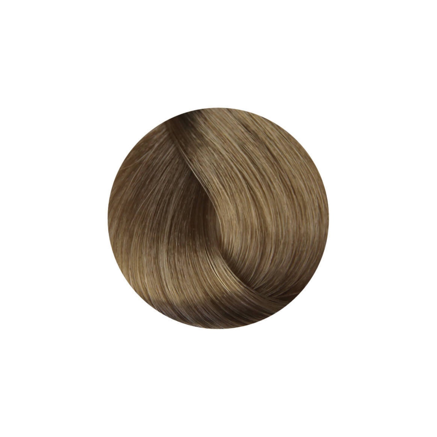 Smooth ash brown hair color swatch for salon or home use, showcasing natural-looking tone and shine