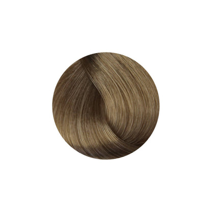 Smooth ash brown hair color swatch for salon or home use, showcasing natural-looking tone and shine