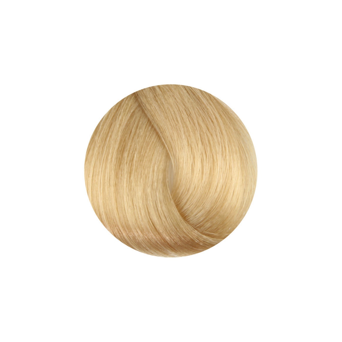 Light blonde hair color swatch for salon or at-home dye, smooth and vibrant tone