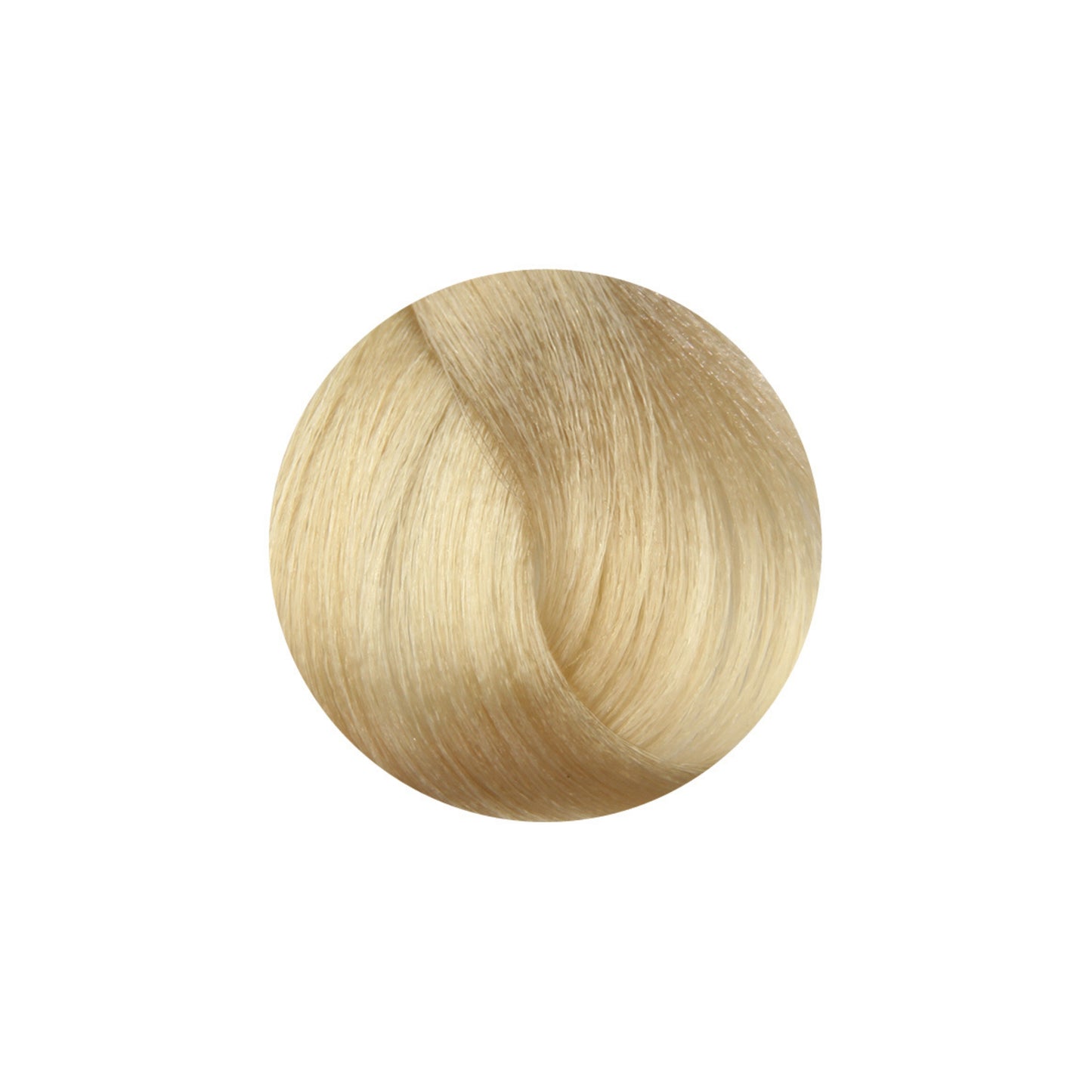 Light blonde hair swatch for salon color selection