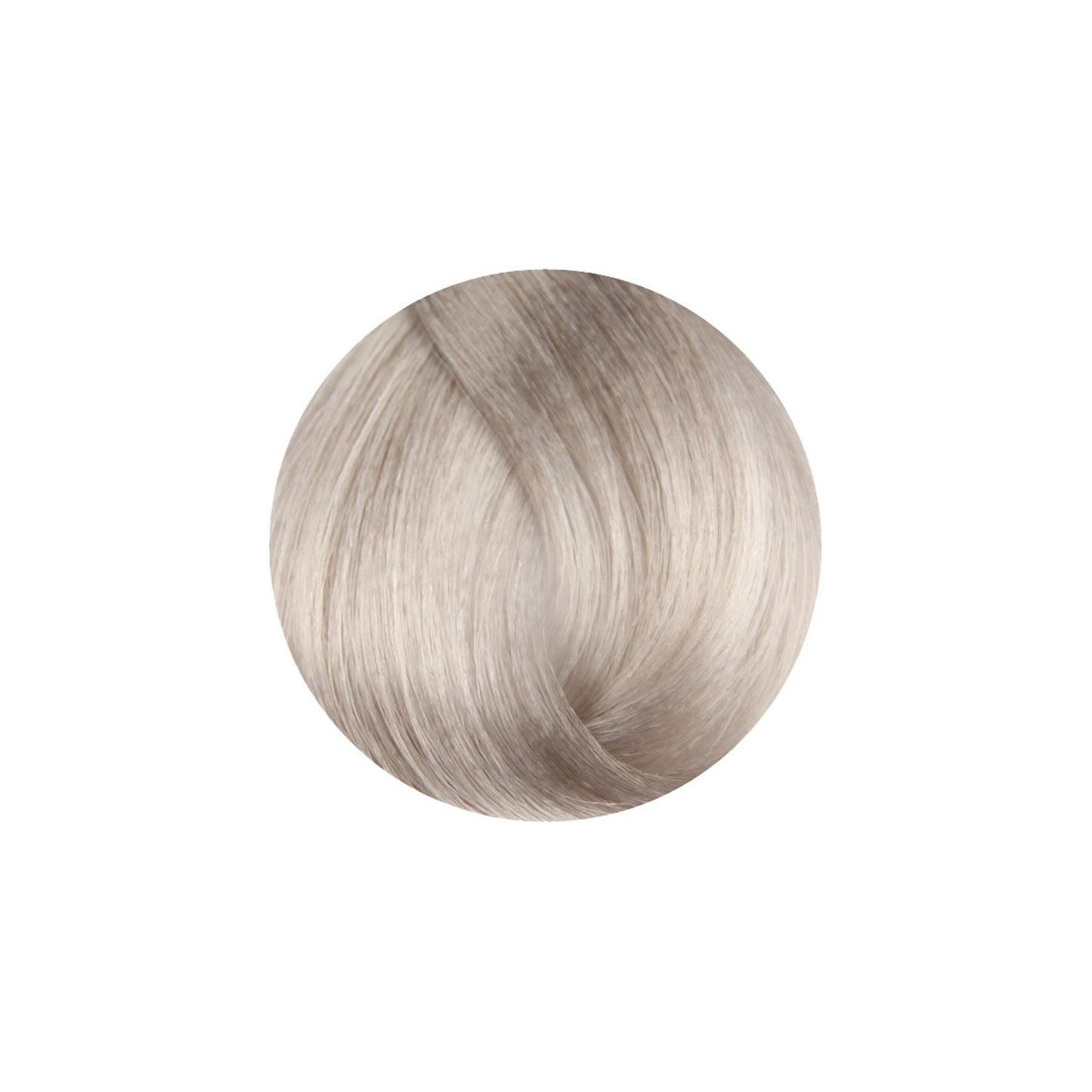 Light ash blonde hair color swatch for salon hair dye or beauty products