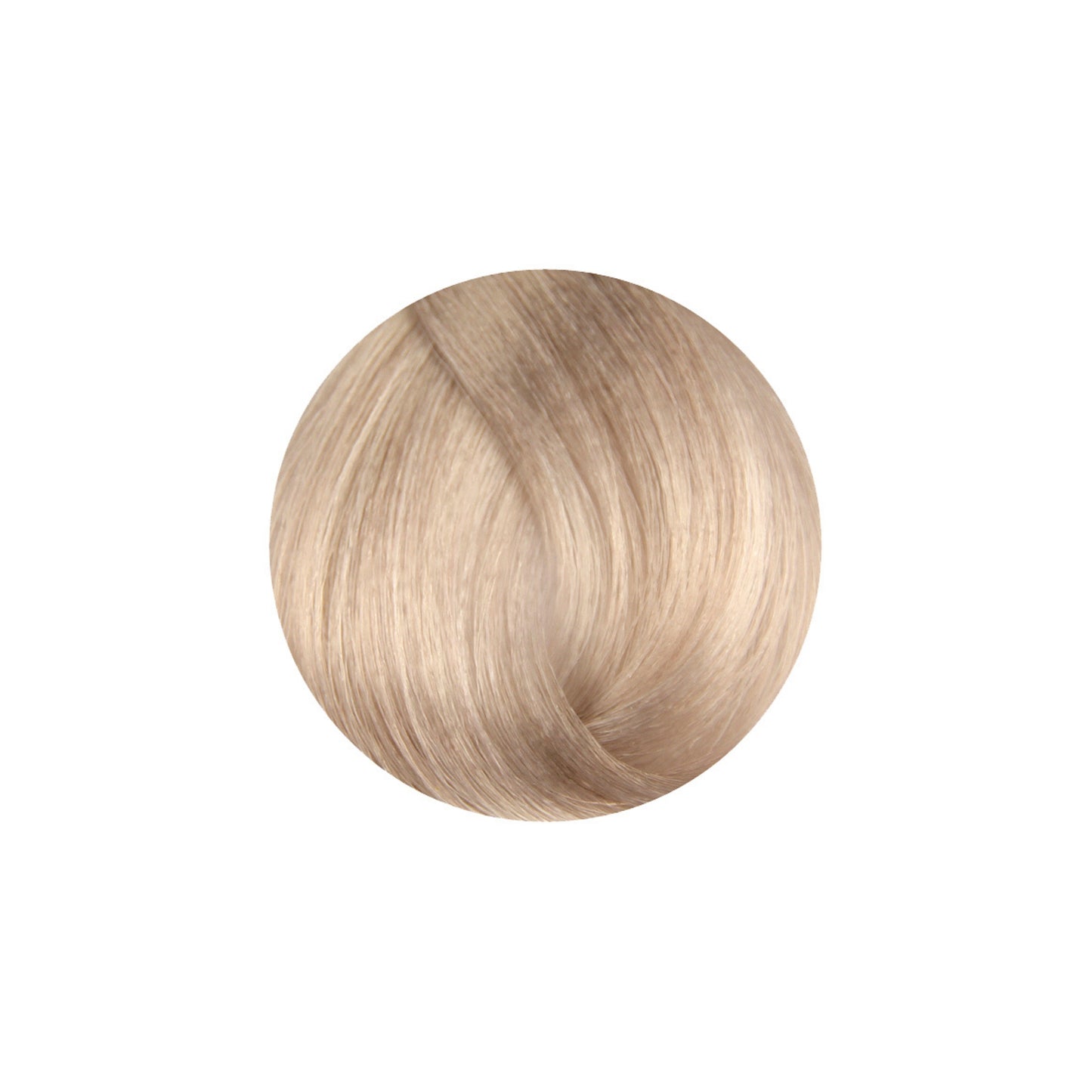 Light blonde hair swatch with natural highlights for beauty styling