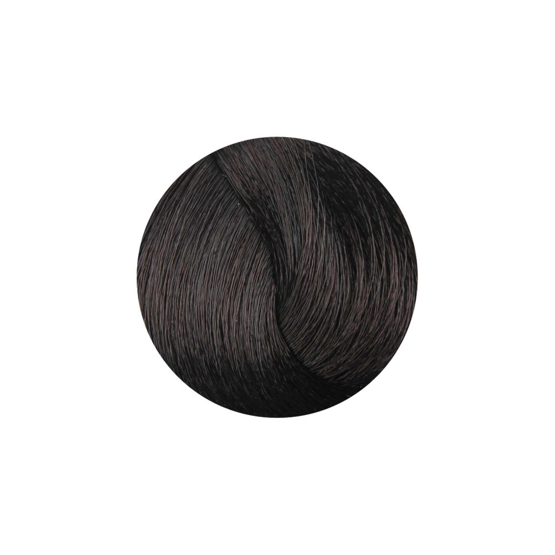 Dark brown hair color swatch for salon or home use, showcasing rich, deep tone.