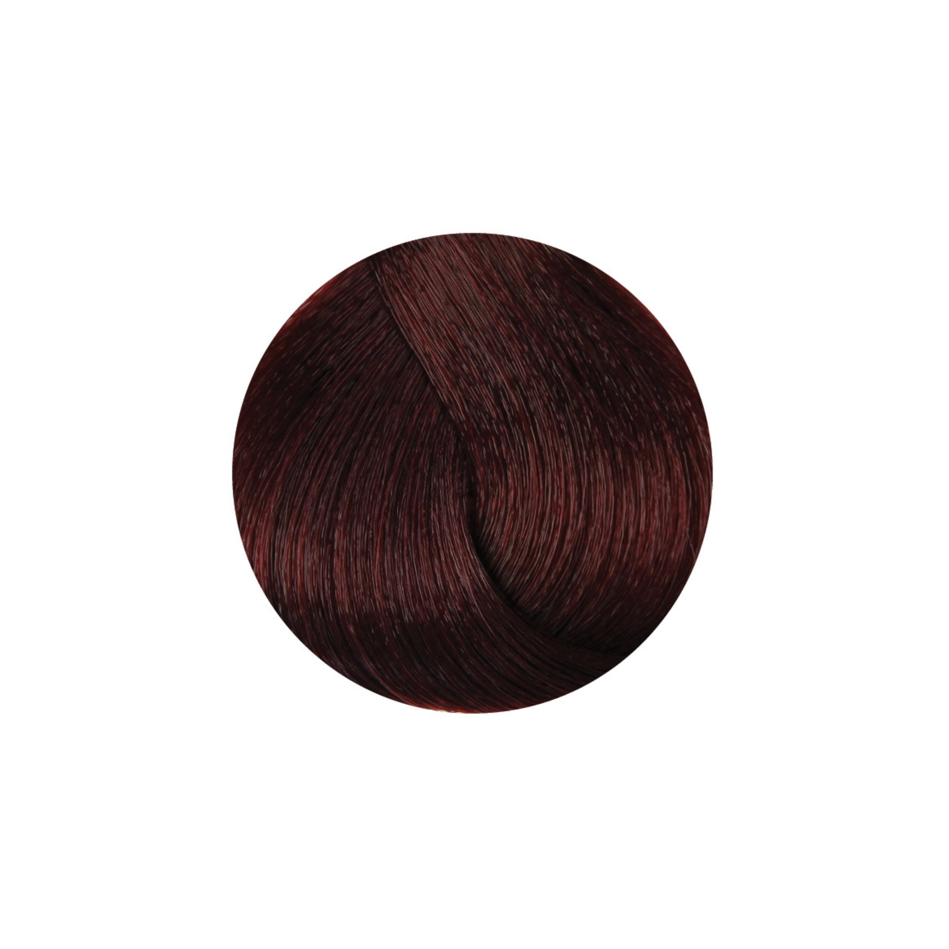Rich burgundy hair color swatch, deep red tone for salon or home use