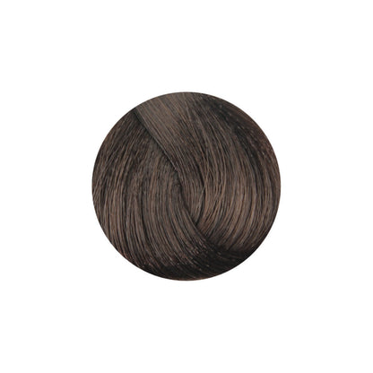 Rich dark brown hair color swatch for salon or home use, showcasing smooth texture and depth