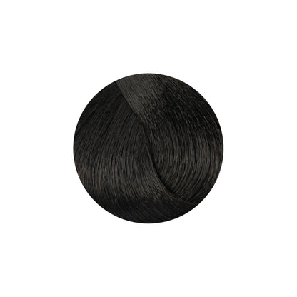 Dark brown hair color swatch for salon or home use, showcasing rich, natural-looking tone.