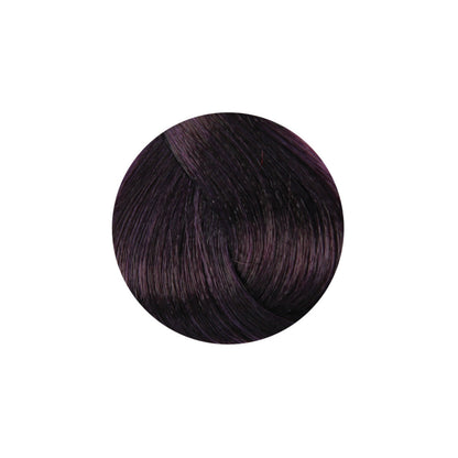 Deep violet hair color swatch for salon or home use, showcasing rich purple tones and smooth texture.