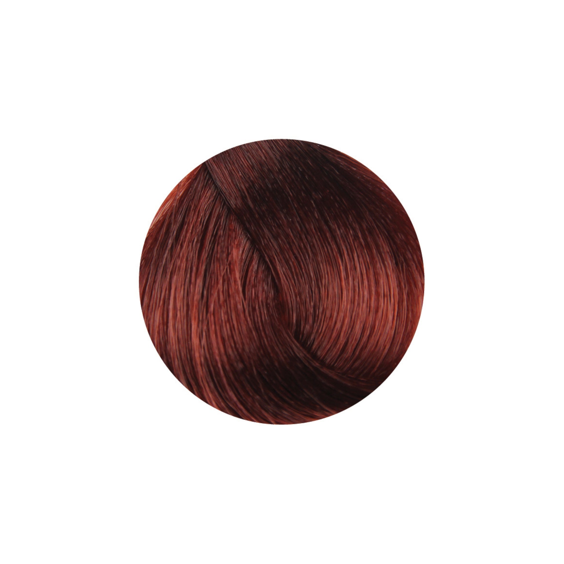 Rich mahogany red hair color swatch for beauty and salon use