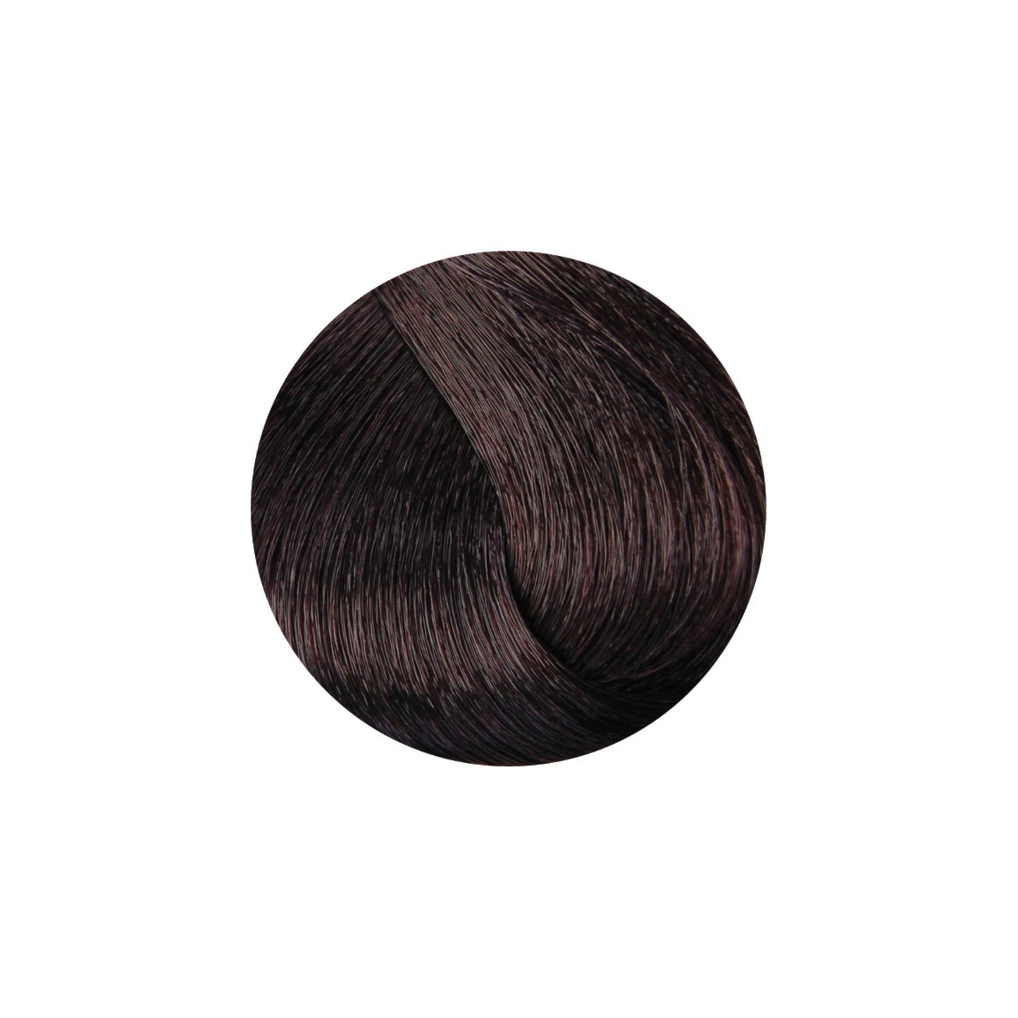 Rich dark brown hair color swatch, smooth texture for beauty salon use