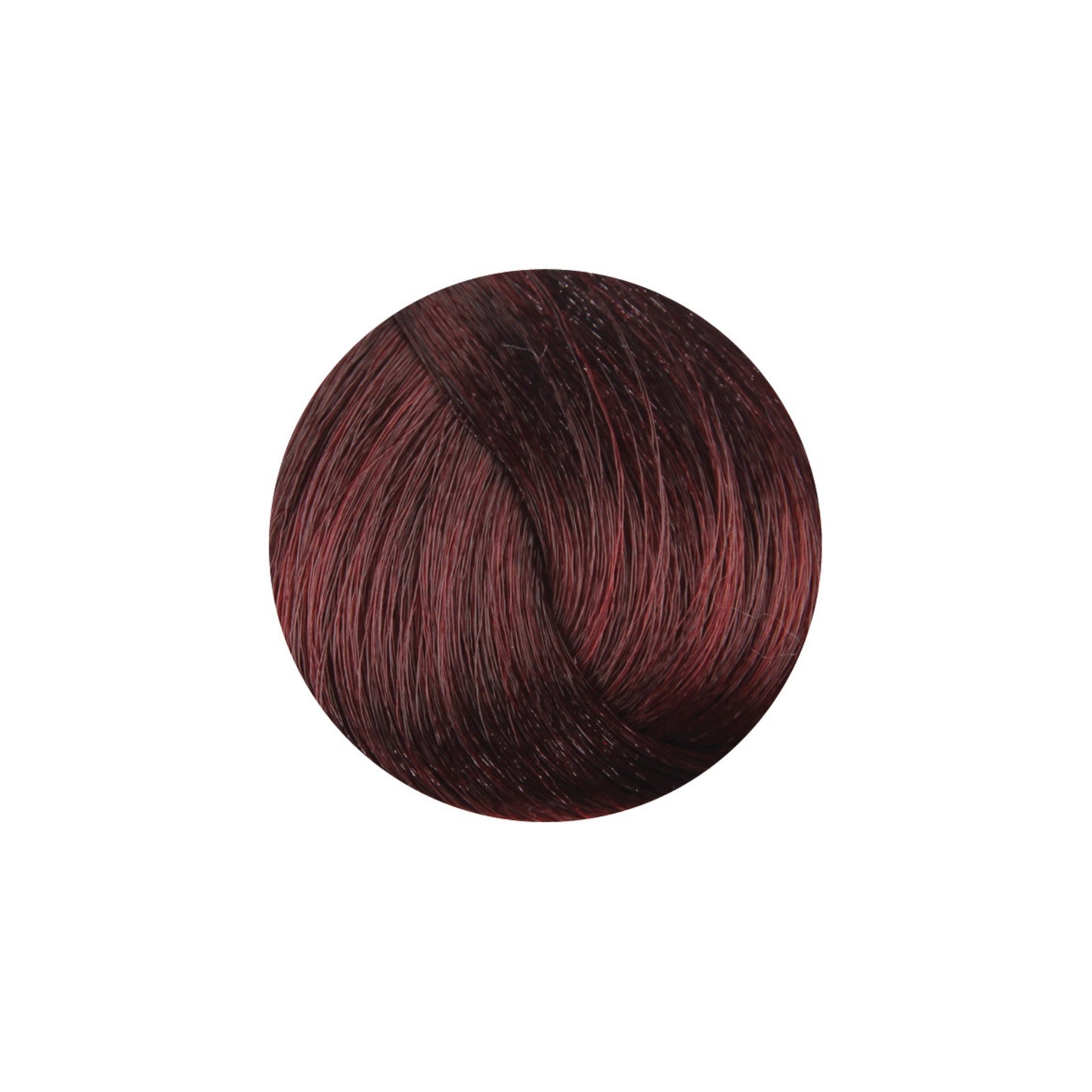 Rich burgundy hair color swatch for beauty and salon use