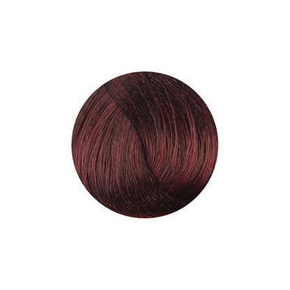 Rich burgundy hair color swatch for beauty and salon use