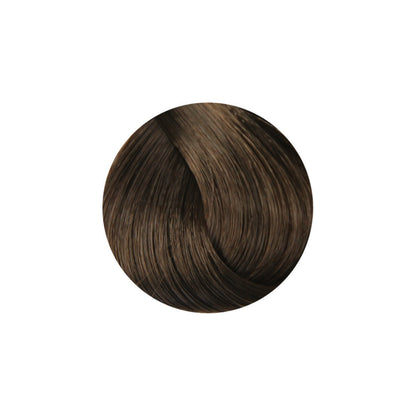 Rich dark brown hair color swatch for salon or home use, showcasing smooth texture and natural shine.