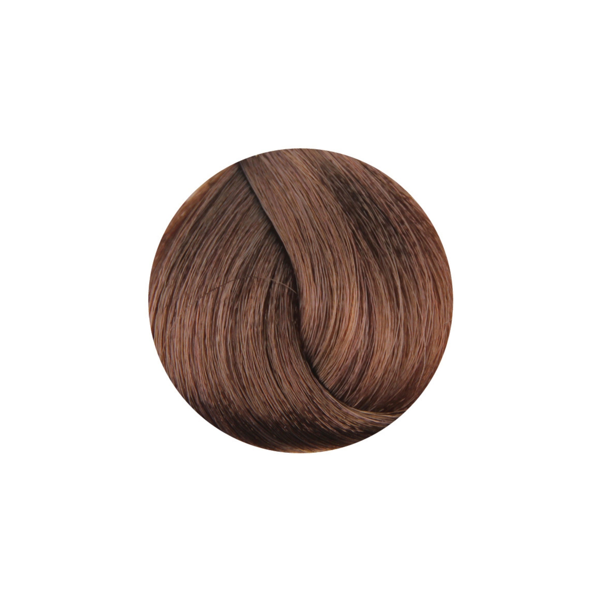 Rich medium brown hair color swatch for salon or home use, showcasing smooth, glossy texture