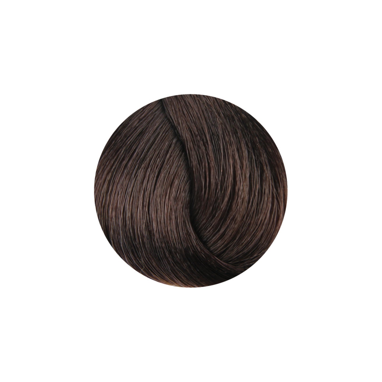 Rich dark brown hair color swatch for salon or home use, showcasing smooth, glossy texture