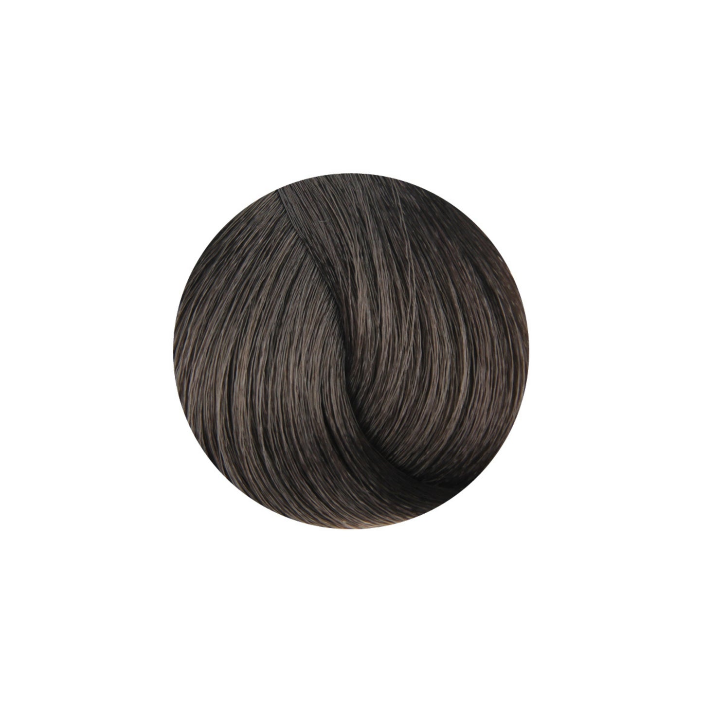 Dark brown hair color swatch with subtle highlights for salon or home use