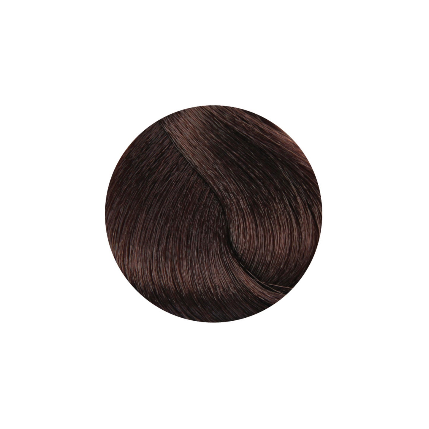 Rich dark brown hair color swatch for beauty and styling