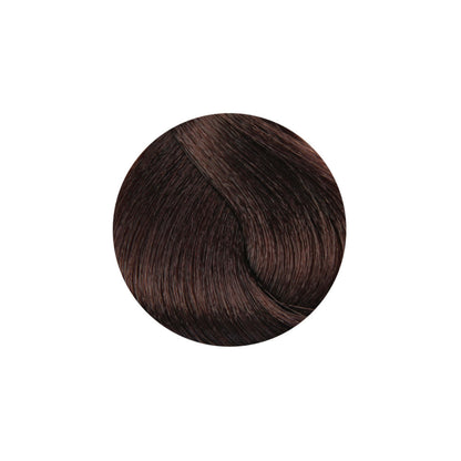 Rich dark brown hair color swatch for beauty and styling