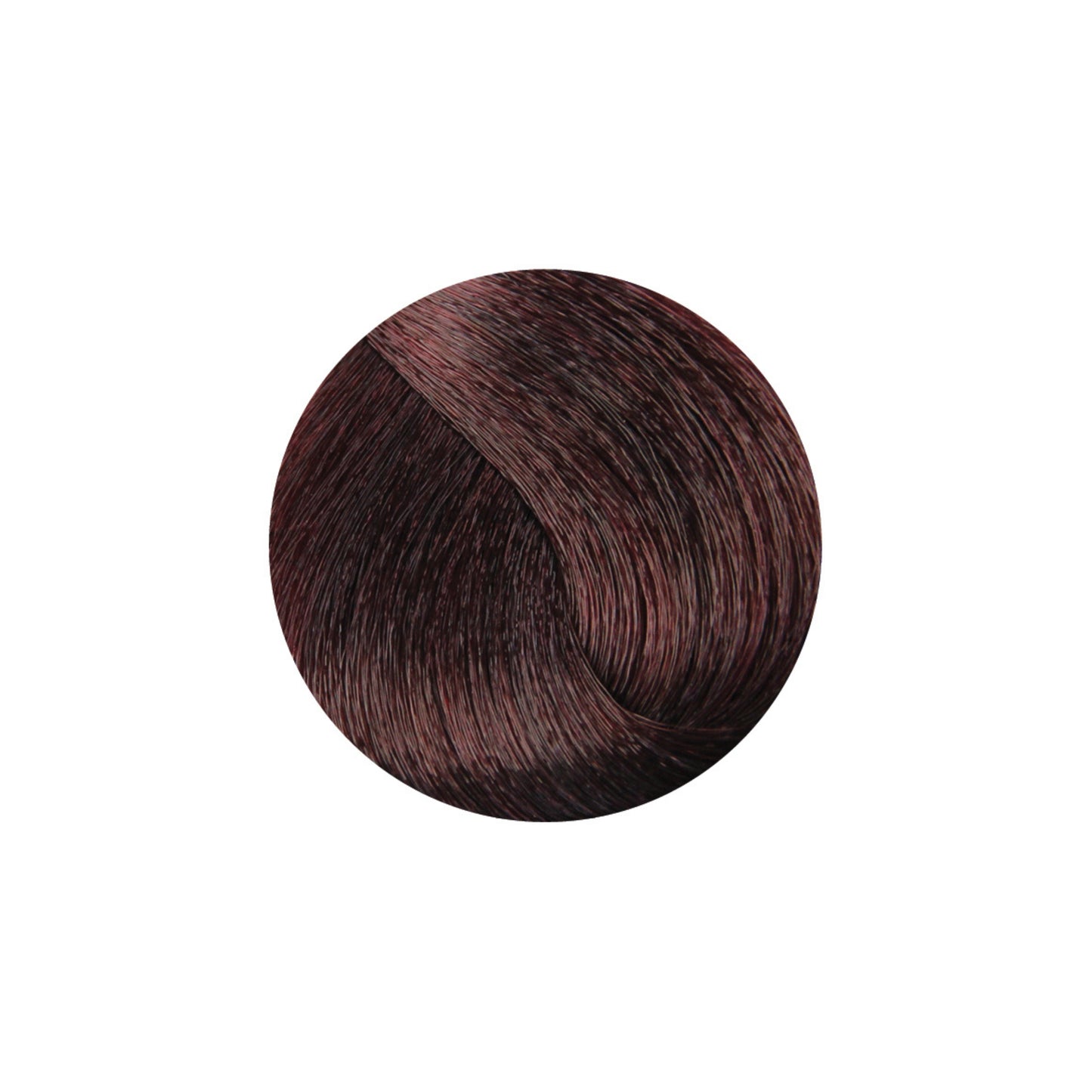 Rich burgundy hair color swatch, deep red-brown tone for salon beauty treatments