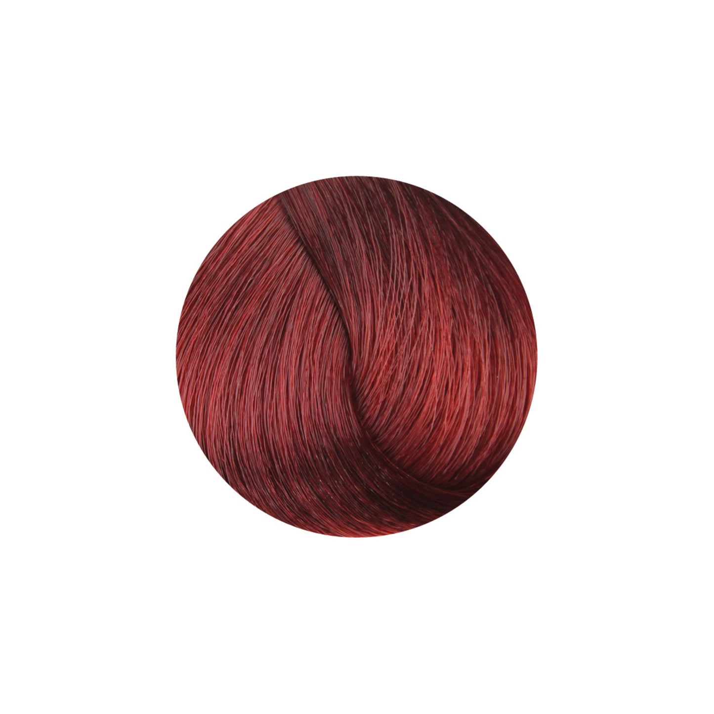 Rich burgundy red hair color swatch for salon beauty treatments
